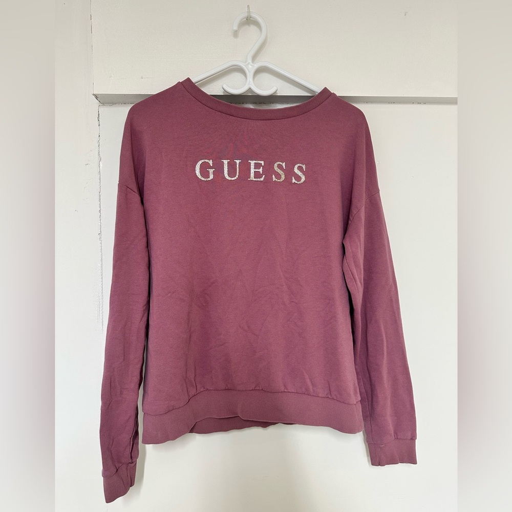 Guess Pink Sweatshirt Long Sleeve